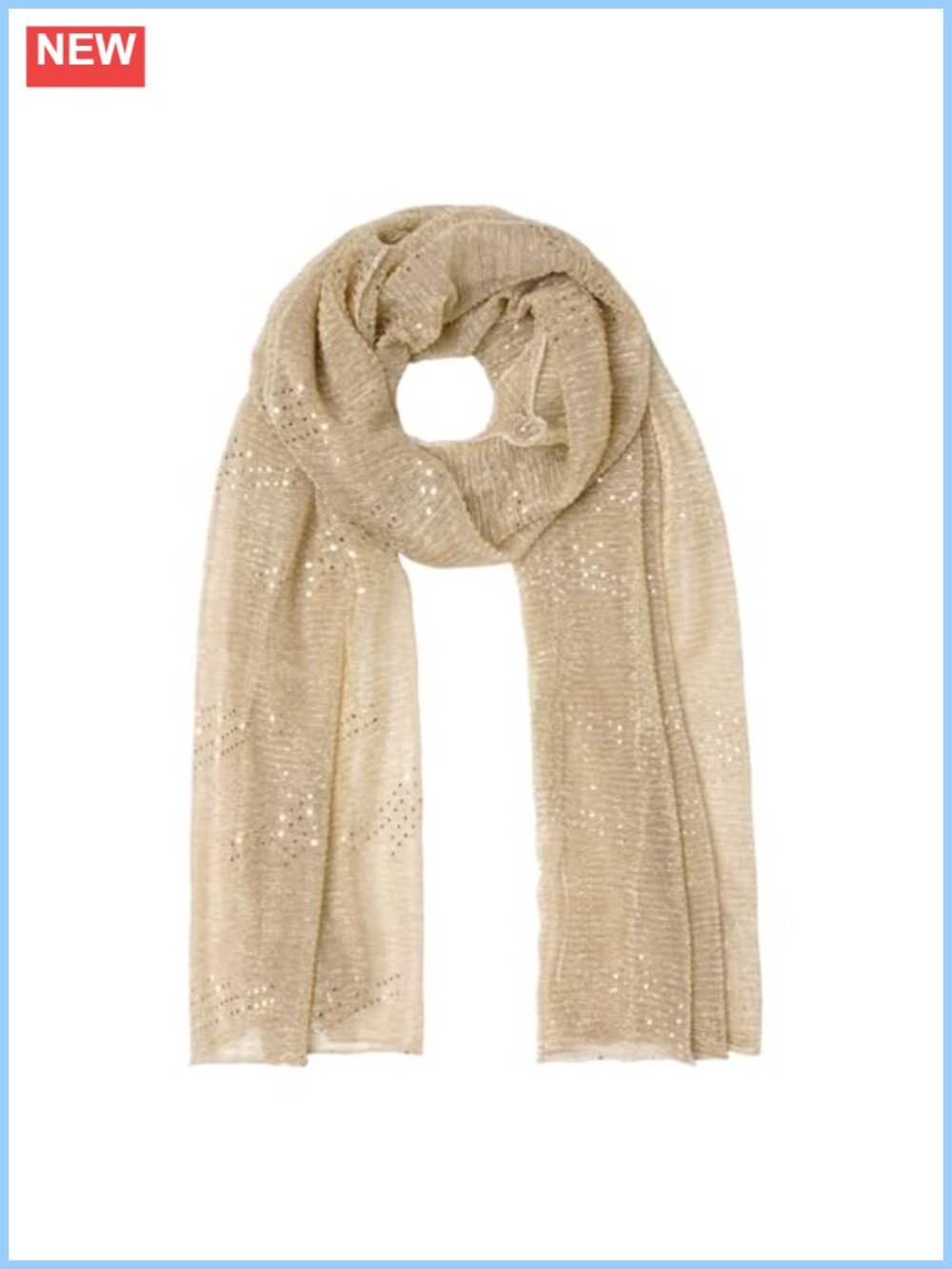 Sequin Mesh Sheer Scarf Lightweight Polyester Summer Beach Wrap